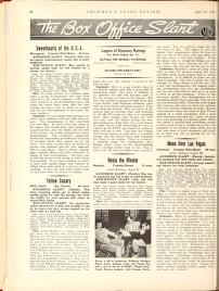 Thumbnail image of a page from Showmen's Trade Review