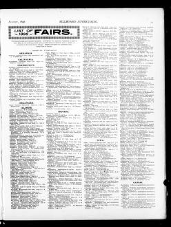 Thumbnail image of a page from Billboard Advertising  1896-08-01: Vol 4 Iss 7