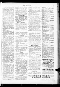 Thumbnail image of a page from The Billboard  1898-09-01: Vol 10 Iss 9