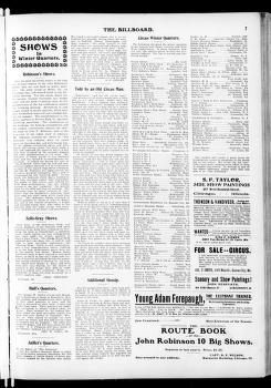 Thumbnail image of a page from The Billboard  1901-01-05: Vol 13 Iss 1