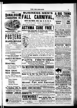 Thumbnail image of a page from The Billboard  1901-09-21: Vol 13 Iss 38