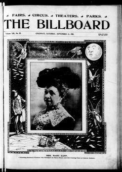 Thumbnail image of a page from The Billboard  1901-09-21: Vol 13 Iss 38