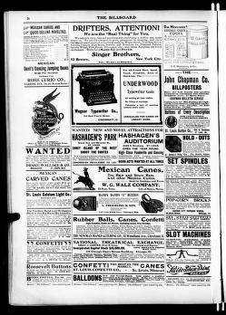 Thumbnail image of a page from The Billboard  1903-05-16: Vol 15 Iss 20