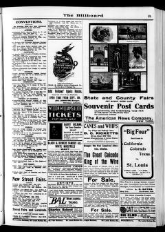 Thumbnail image of a page from The Billboard  1905-01-14: Vol 17 Iss 2