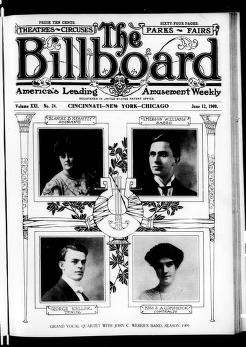 Thumbnail image of a page from The Billboard  1909-06-12: Vol 21 Iss 24