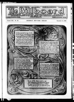 Thumbnail image of a page from The Billboard  1909-12-11: Vol 21 Iss 50