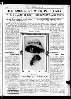 Thumbnail image of a page from The Billboard  1912-08-03: Vol 24 Iss 31