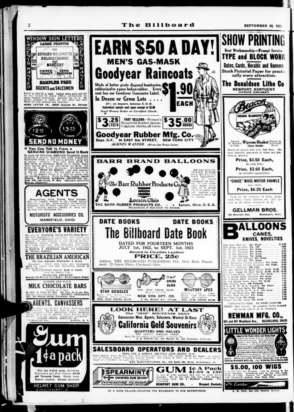 The Billboard  1922-09-30: Vol 34 Iss 39