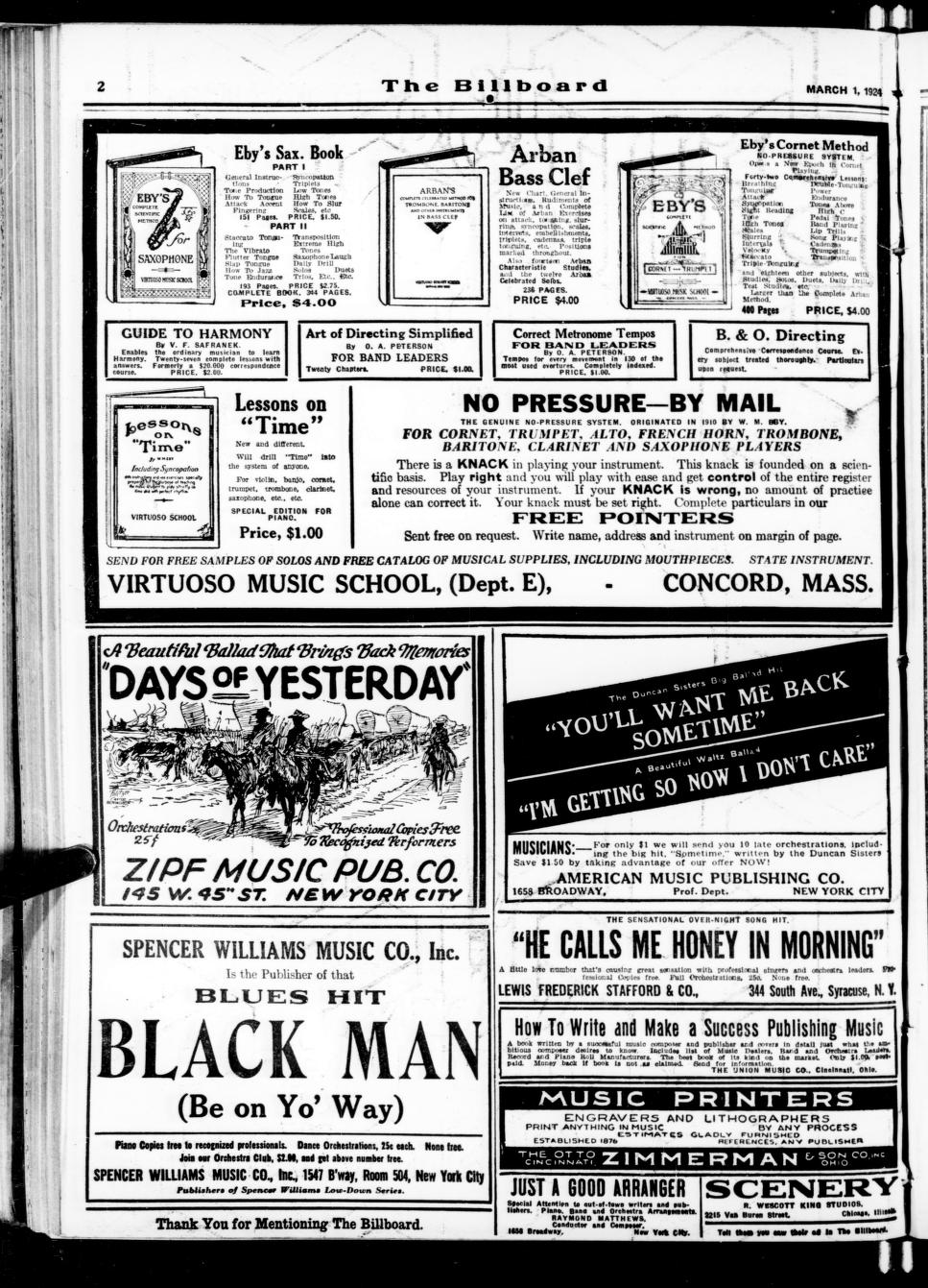 The Billboard  1924-03-01: Vol 36 Iss 9