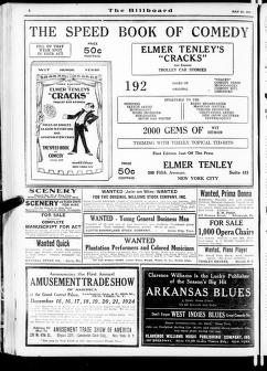Thumbnail image of a page from The Billboard  1924-05-31: Vol 36 Iss 22