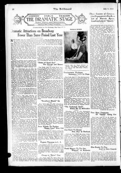 Thumbnail image of a page from The Billboard  1925-07-04: Vol 37 Iss 27