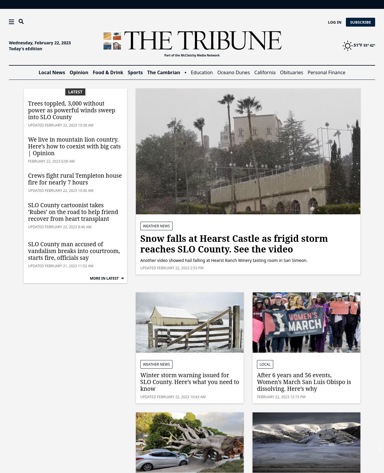 The Tribune at 2023-02-22 15:58:03-08:00 local time
