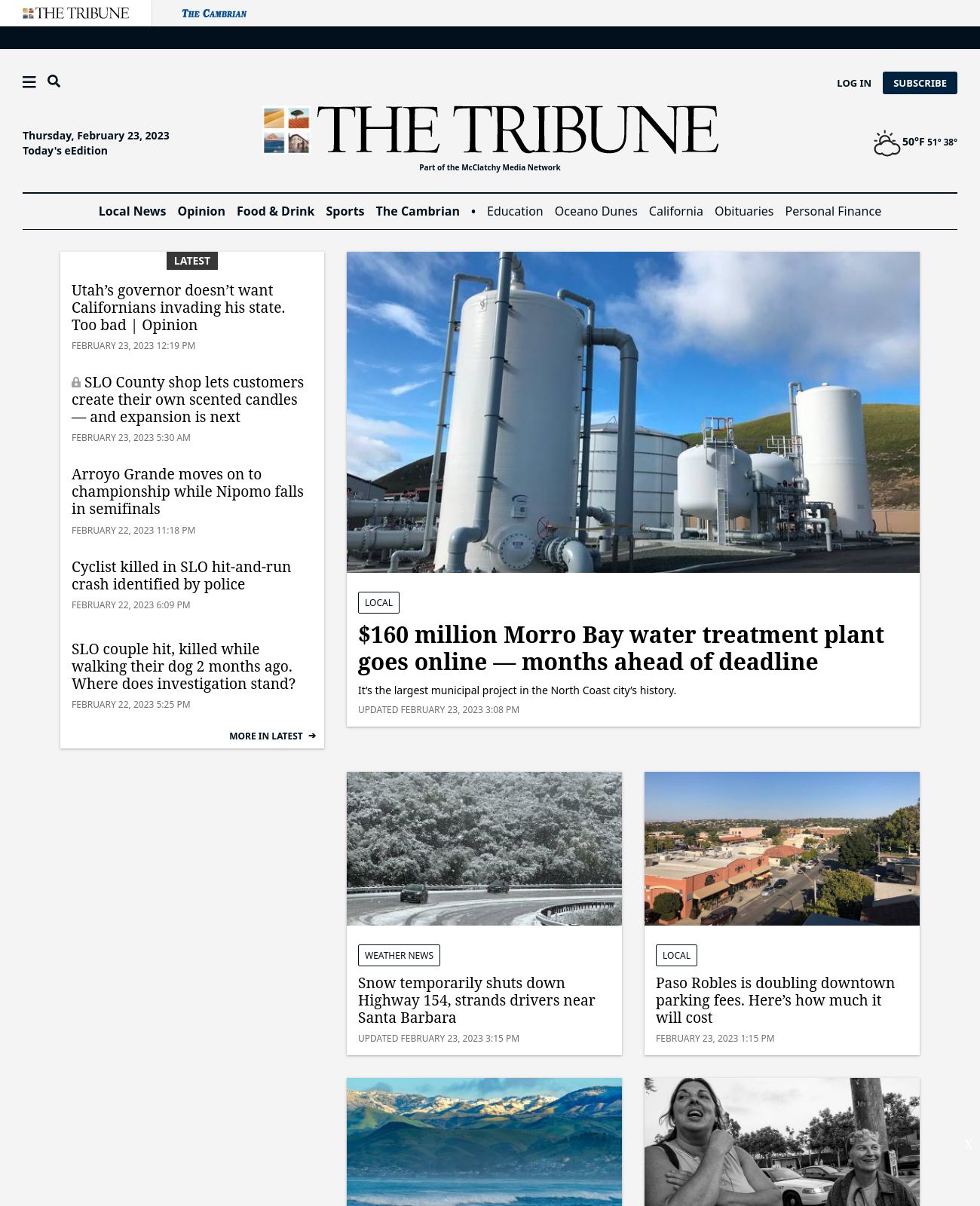 The Tribune at 2023-02-23 15:56:48-08:00 local time