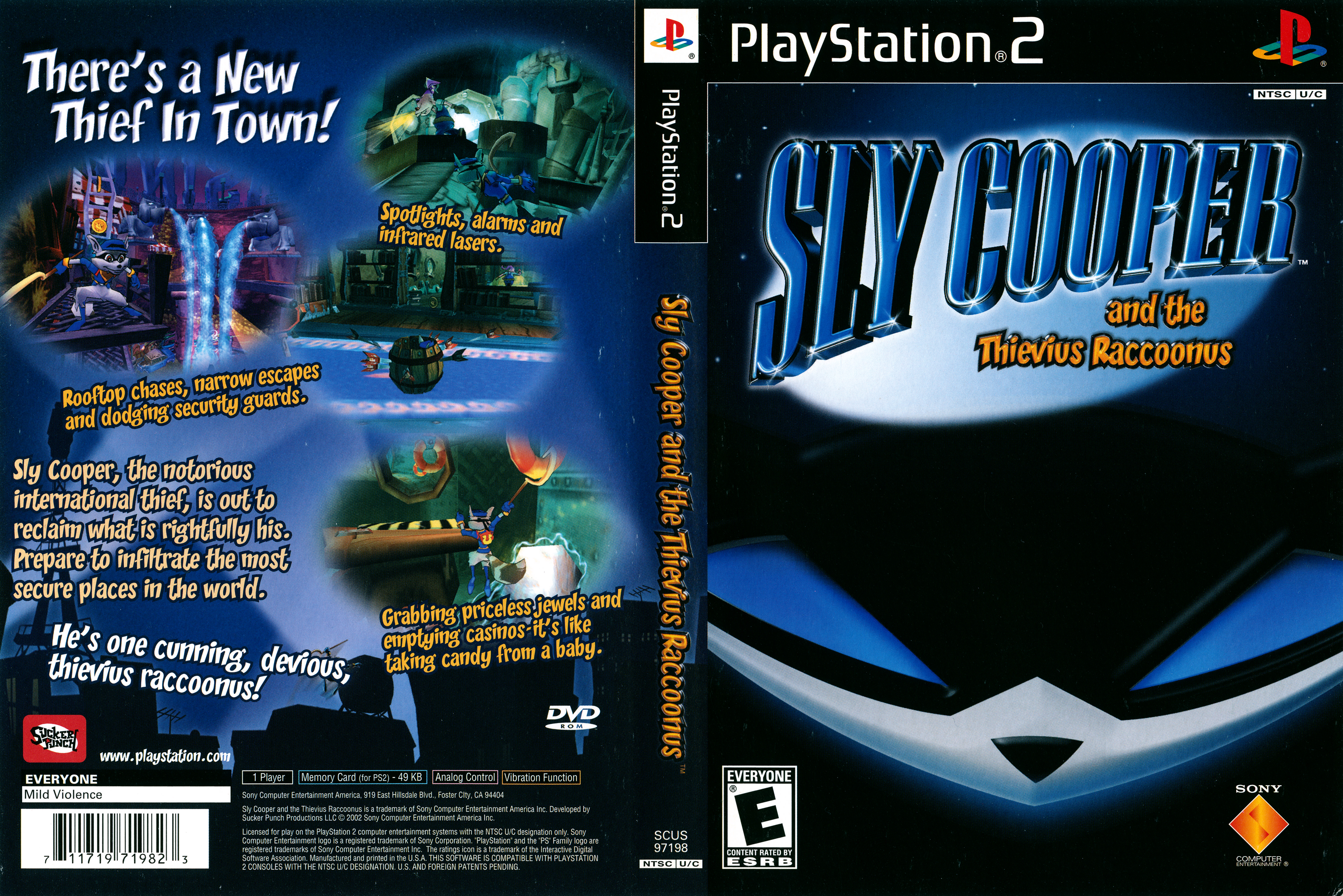 Sly Cooper and the Thievius Raccoonus [SCUS 97198] (Sony