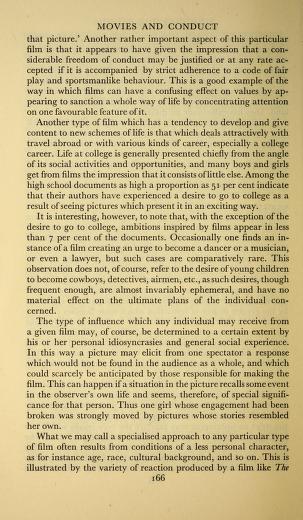 Thumbnail image of a page from Sociology of film : studies and documents