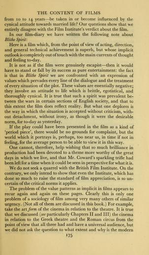 Thumbnail image of a page from Sociology of film : studies and documents