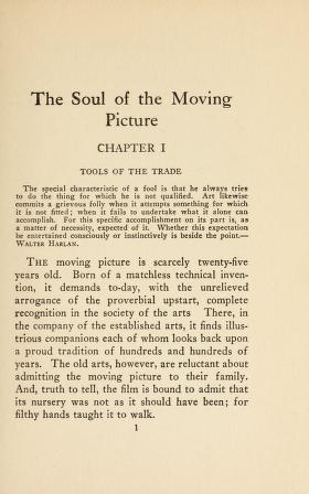 Thumbnail image of a page from The soul of the moving picture