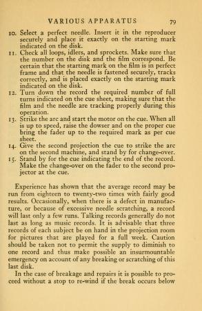 Thumbnail image of a page from Sound motion pictures : from the laboratory to their presentation