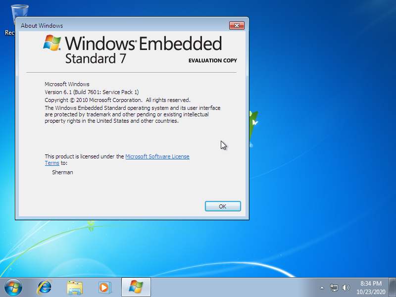 windows 7 embedded service pack 1