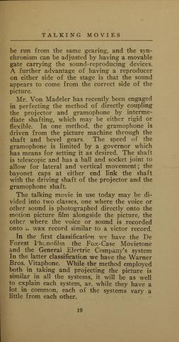 Thumbnail image of a page from Talking movies