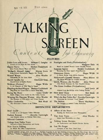 Thumbnail image of a page from Talking Screen