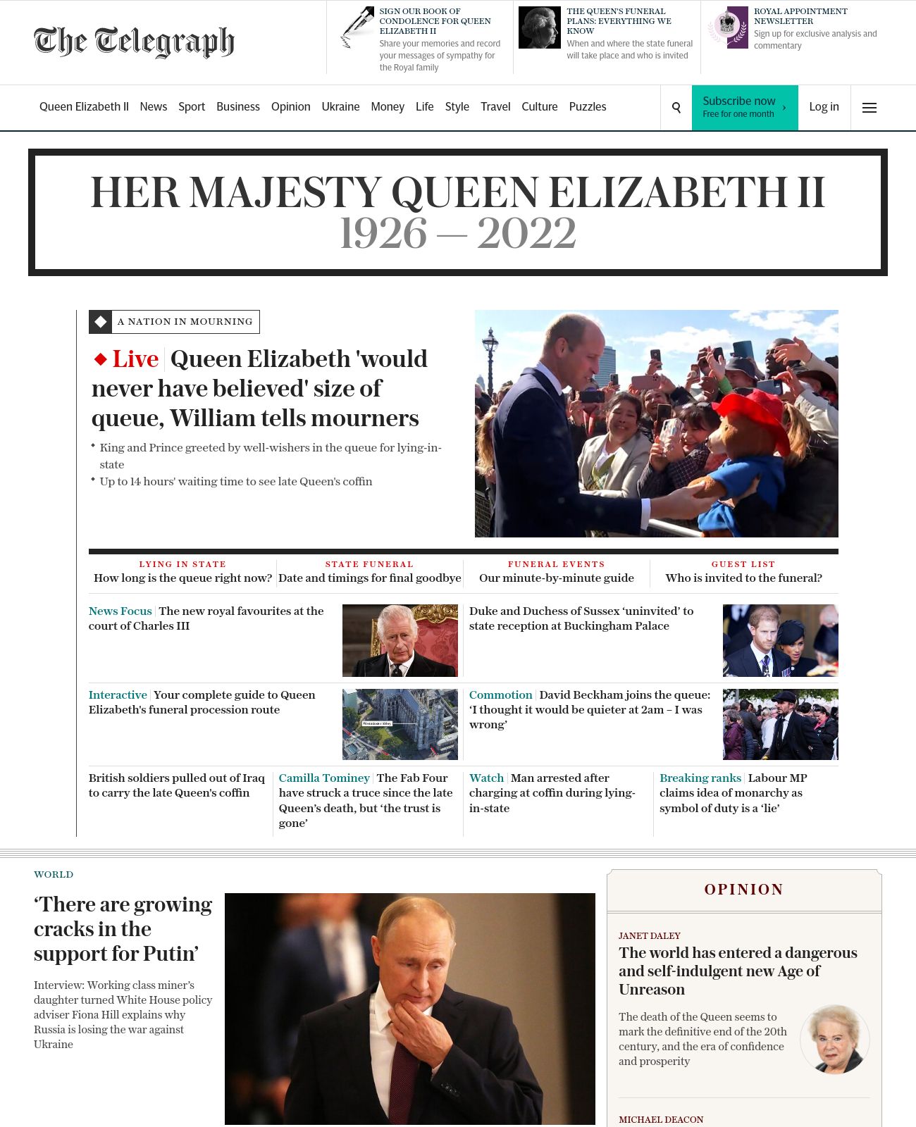 The Telegraph at 2022-09-17 14:57:57+01:00 local time