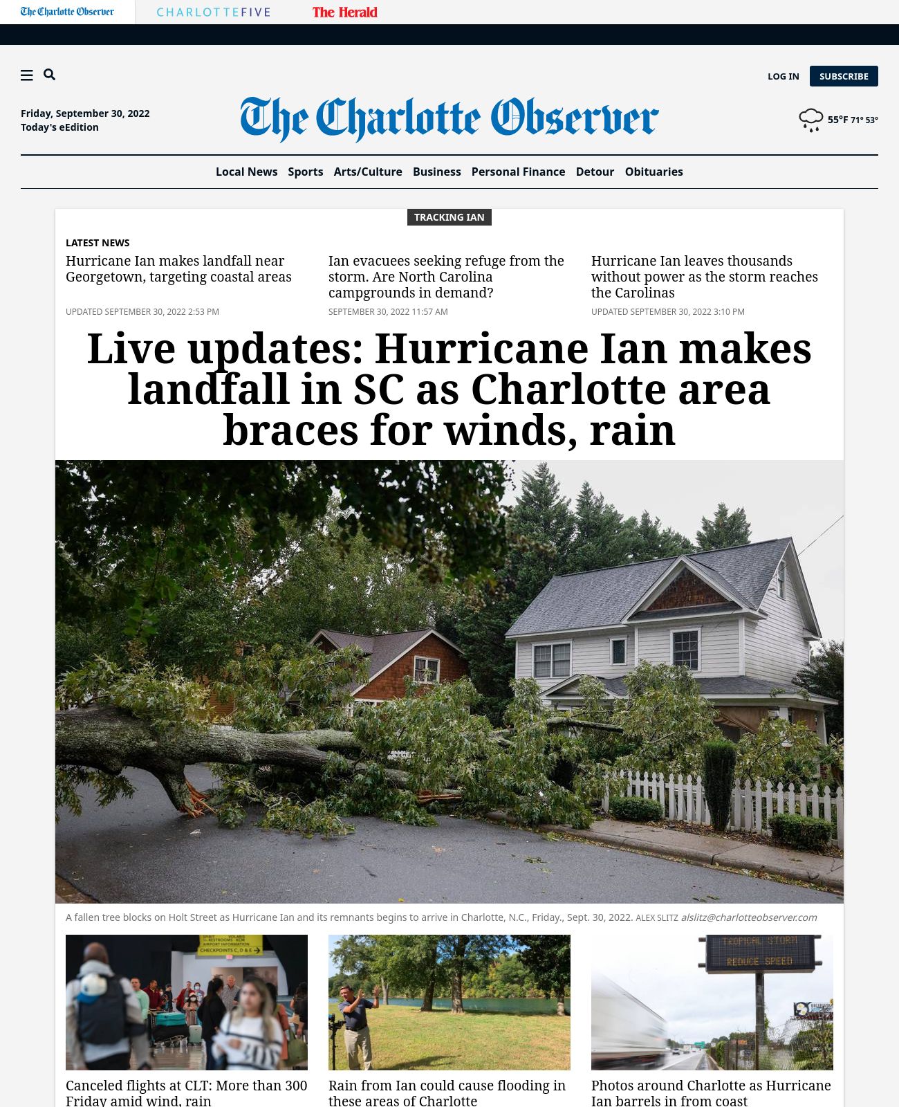 Charlotte Observer at 2022-09-30 15:52:29-04:00 local time
