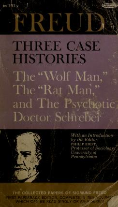 Cover of: Three case histories by Sigmund Freud