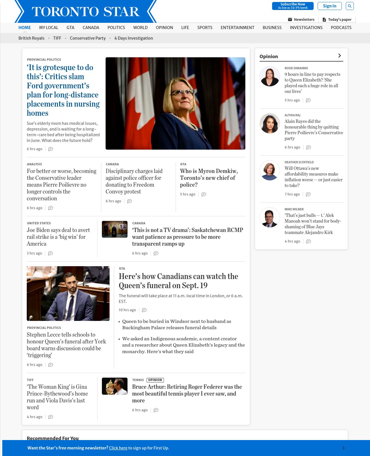 Toronto Star at 2022-09-16 01:35:26-04:00 local time