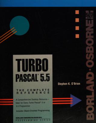 Cover of: Turbo Pascal 5.5 by Stephen K. O'Brien
