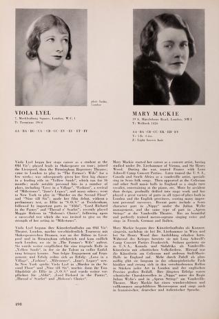 Thumbnail image of a page from Universal Filmlexikon