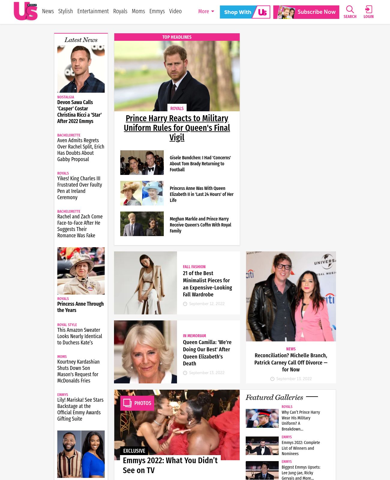 Us Weekly at 2022-09-14 01:40:04-04:00 local time