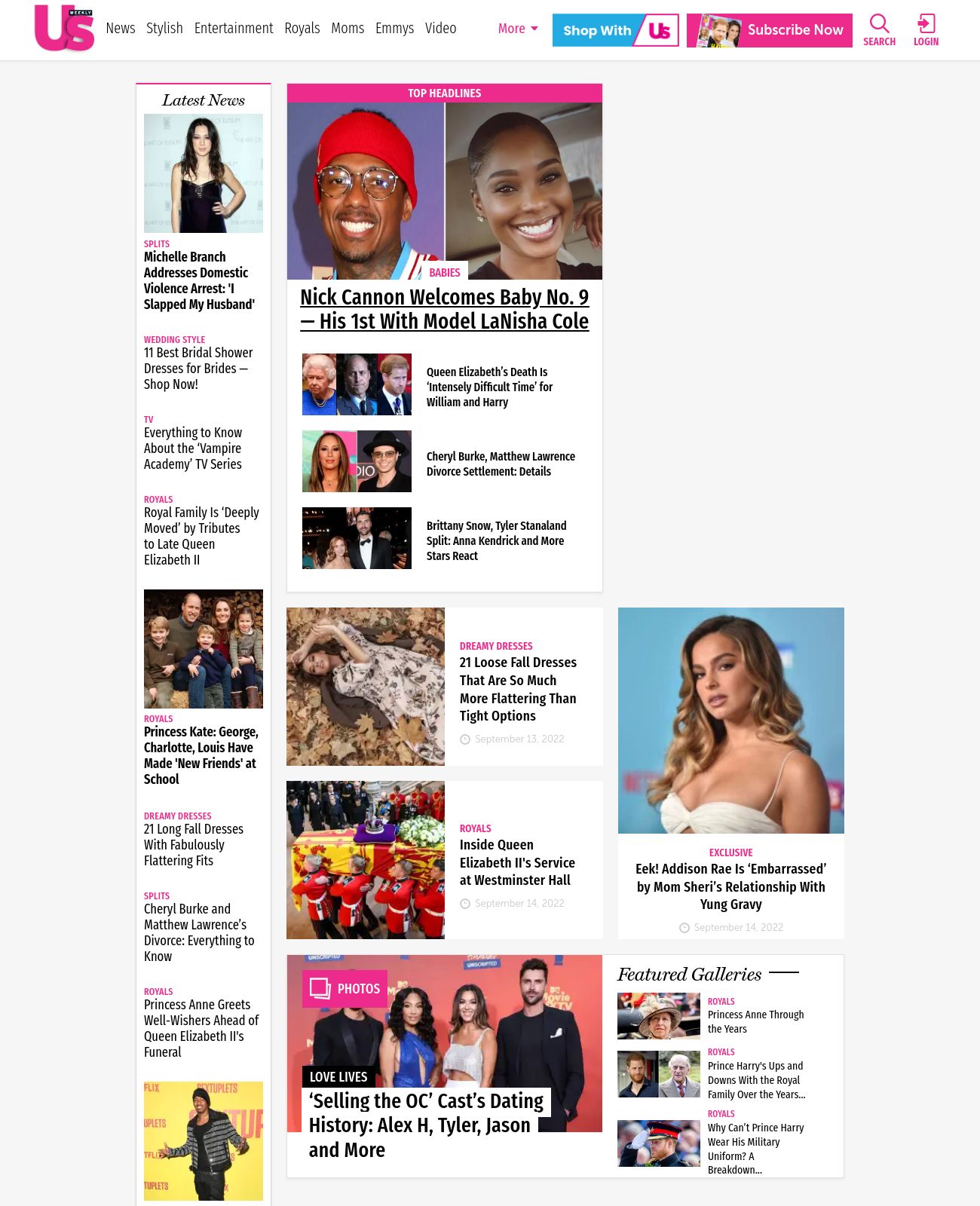 Us Weekly at 2022-09-15 13:16:40-04:00 local time