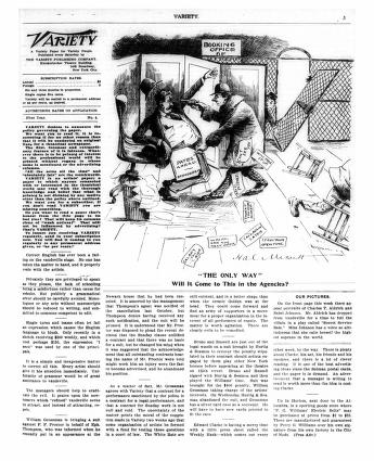 Thumbnail image of a page from Variety