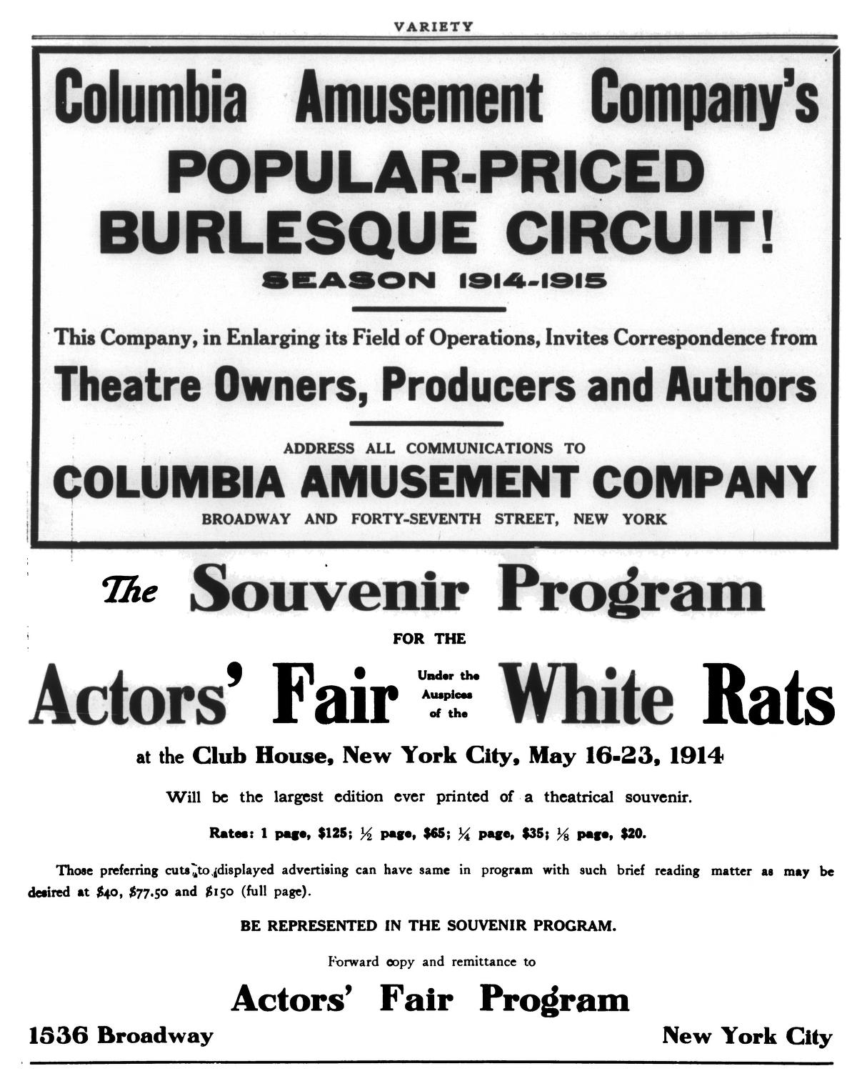 Variety (April 1914)