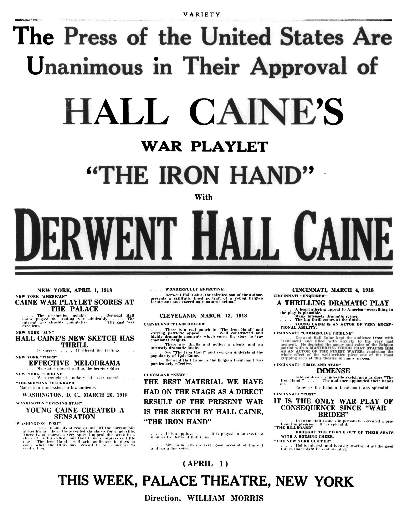 Variety (April 1918)