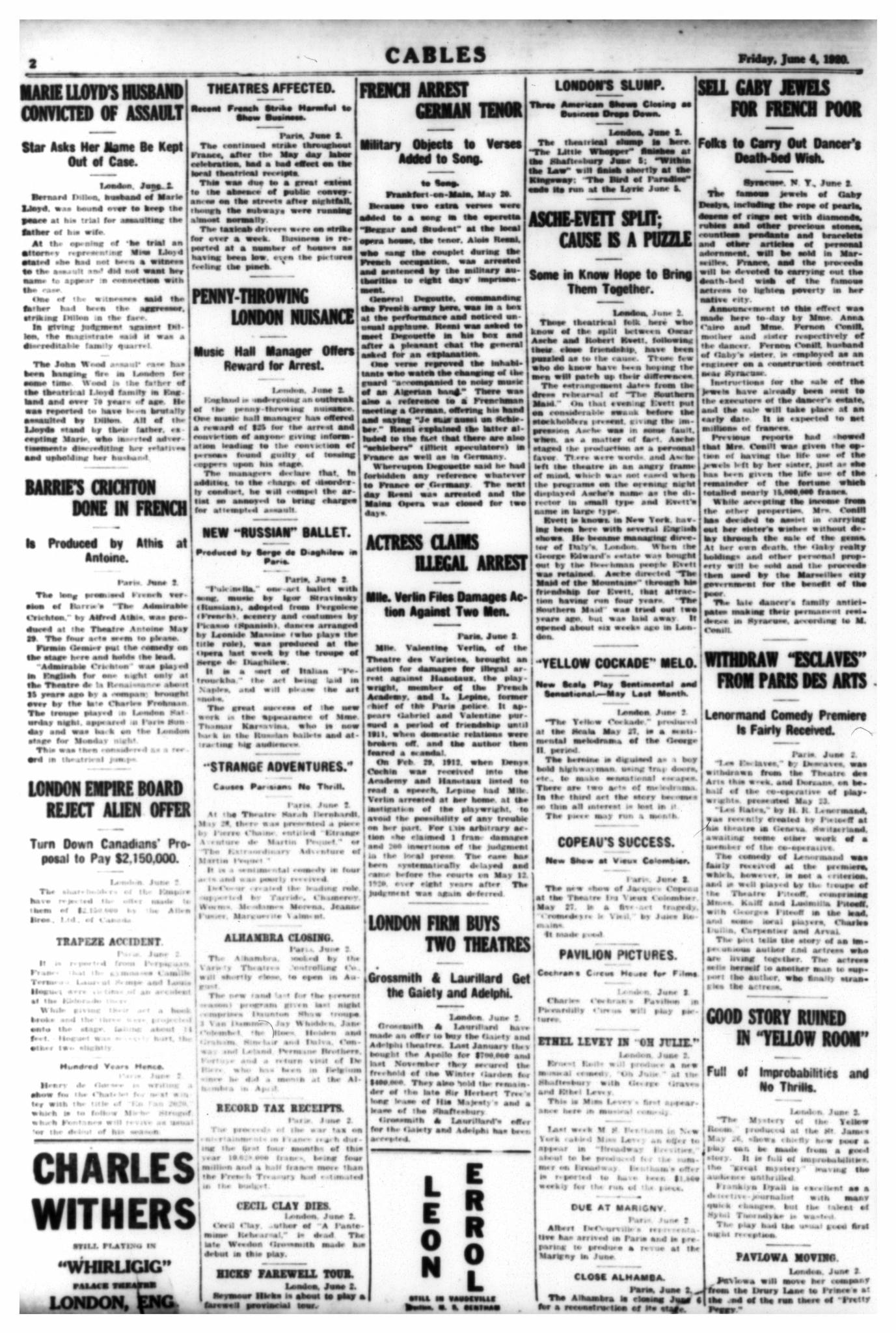 Variety (June 1920)