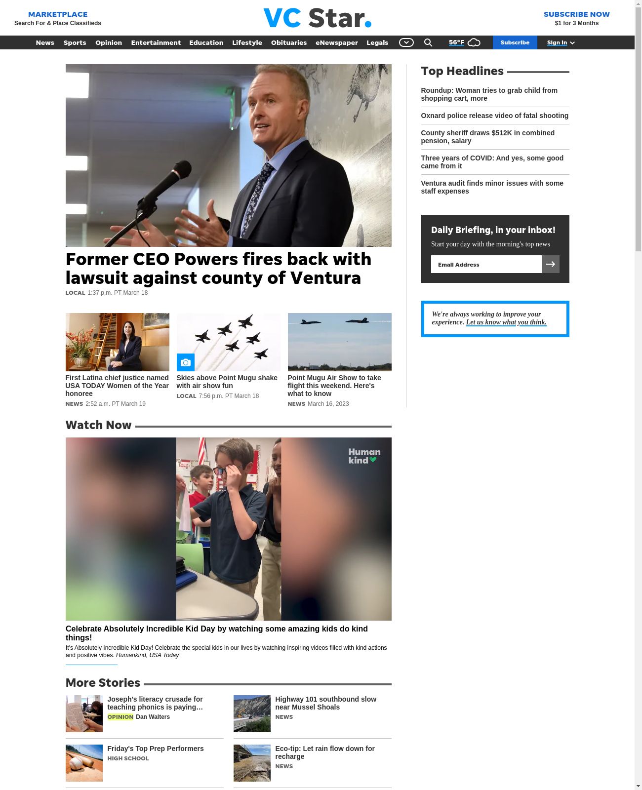Ventura County Star at 2023-03-19 07:50:13-07:00 local time