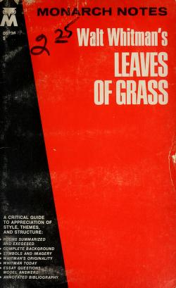 Cover of: Walt Whitman's Leaves of Grass. by Randall Hughes Keenan