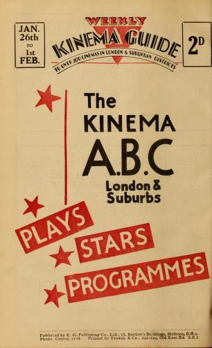 Thumbnail image of a page from Weekly kinema guide: London suburban reviews and programmes
