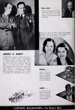 Thumbnail image of a page from Who's who on the air