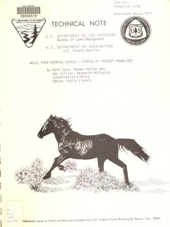 Cover of: Wild, free-roaming horses by Mark Zarn