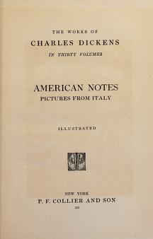 Cover of: American notes ; Pictures from Italy by Charles Dickens