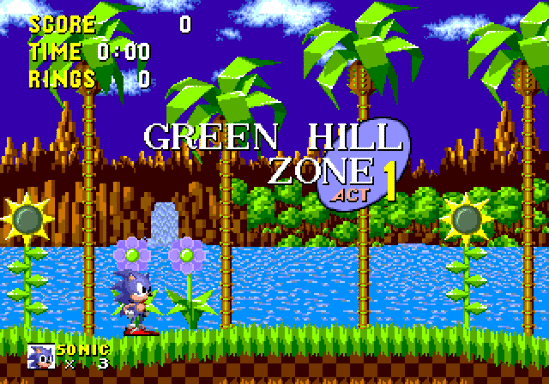 SUPER SONIC AND HYPER SONIC IN SONIC 1, play for free