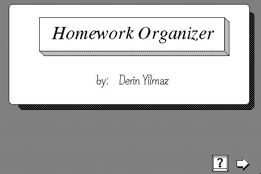 Homework Organizer : Derin Yilmaz : Free Download, Borrow, and Streaming :  Internet Archive