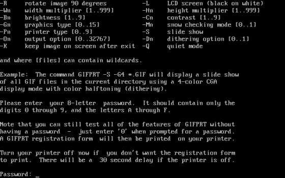 MS-DOS Shareware: GIFPRT32 : Edward B. Hamrick : Free Download, Borrow, and  Streaming : Internet Archive
