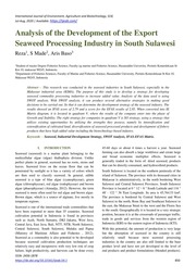 Analysis of the Development of the Export Seaweed Processing Industry in South Sulawesi