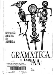 1  ALMEIDA, Napoleão Mendes De  Gramatica Latina (...