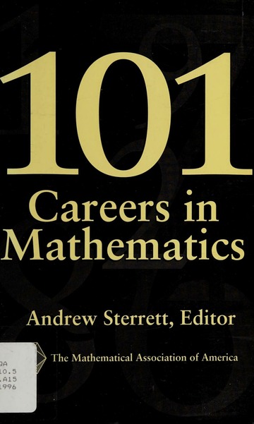 101 careers in mathematics pdf free download