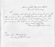 Robert M. Patterson to Levi Woodbury, 3/12/1839